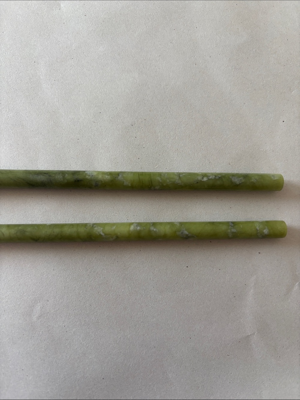 Vintage Jade Chinese Chopsticks - Picture 3 of 4